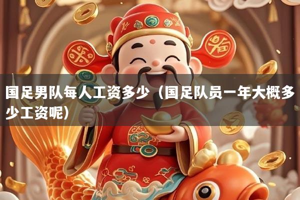 国足男队每人工资多少（国足队员一年大概多少工资呢）